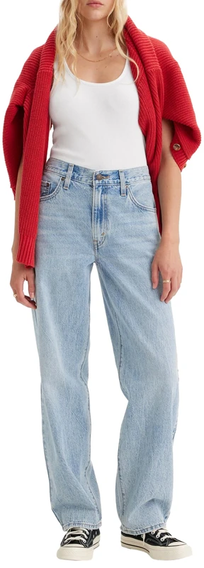 Levi's Baggy Dad Fan Flare - Black 726 HR Flare Jeans