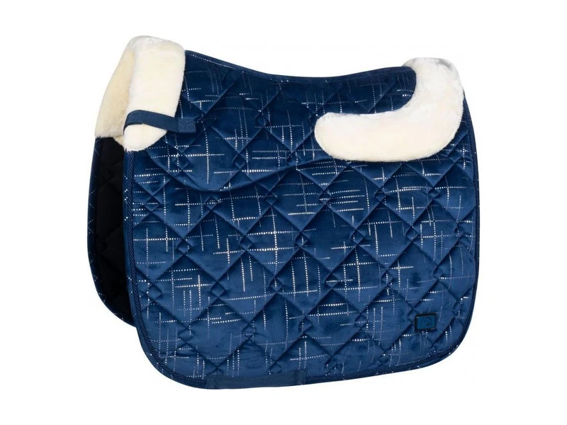 HKM Port Royal Saddle cloth Deep Blue Pony dressage - Image 1
