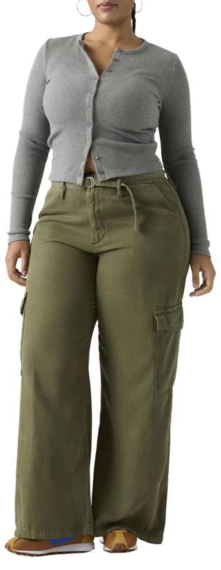 Levi's Baggy Dad Cargo Drapey Ivy Green Gd