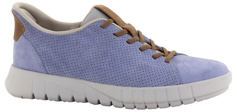 Geox Women D Flextride Plus C Sneaker, Lt Blue Beige, 4 UK