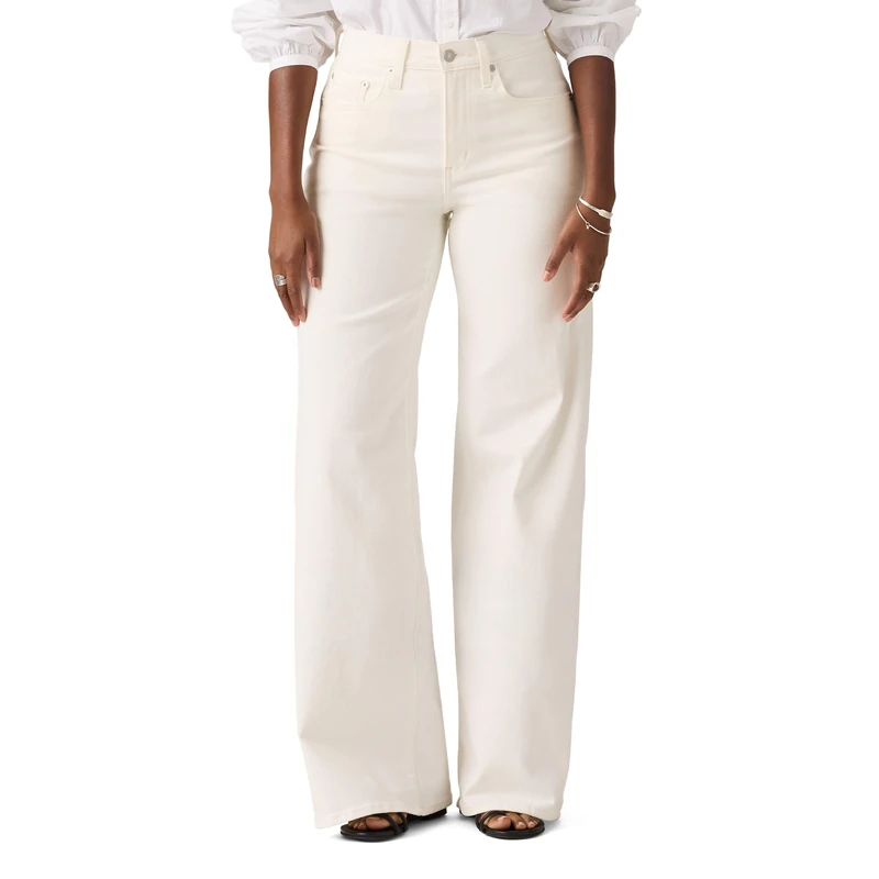 Levi's Damen 728 Hr Wide Leg Hose, Ecru Now, 29W x 34L