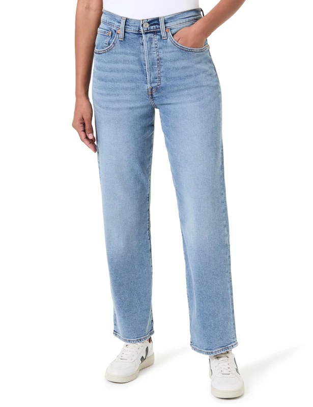 Levi's 318 Seamed Wide Leg Jeans, is It Denim, 33W x 32L Women