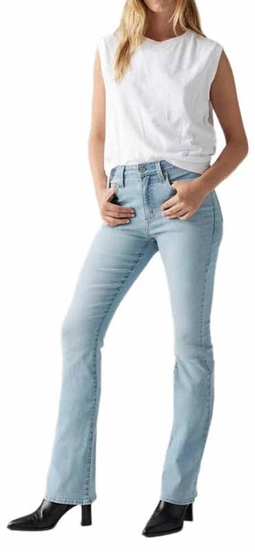 Levi's 725 High Rise Bootcut Jeans, Eternal Indigo Light, 31W / 32L Women