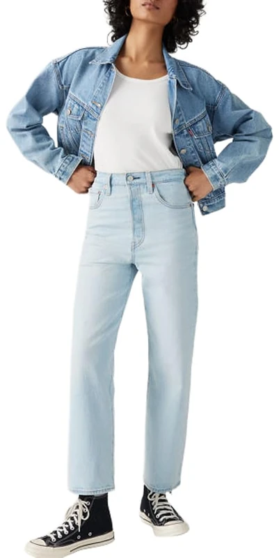 Levi's Ribcage Straight Ankle Jeans - Wow Me Over 32W x 29L