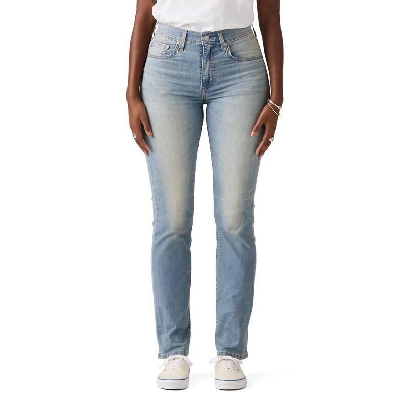 Levi's 724 High Rise Straight Slipped in Cool Jeans