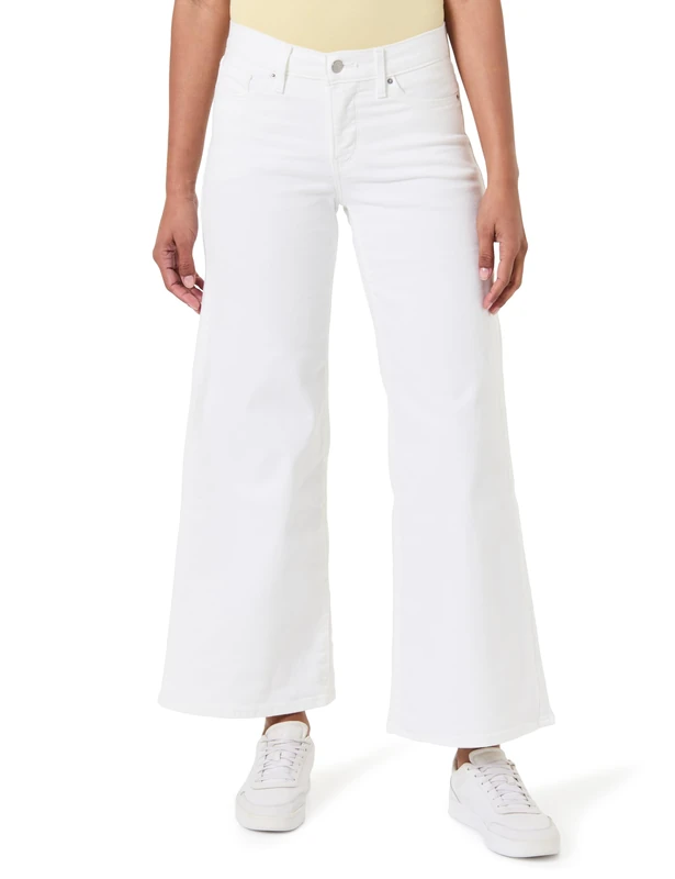 Levi's 318 Shaping Wide Leg Trousers, Soft and Clean White, 26W/30L Women