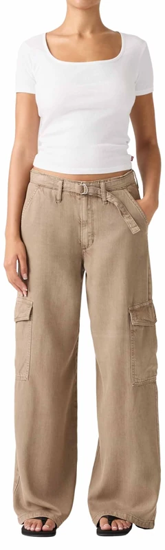 Levi's Damen Baggy Dad Cargo Hose, Drapey Pine Bark Gd, 26 W/30 L - Image 1