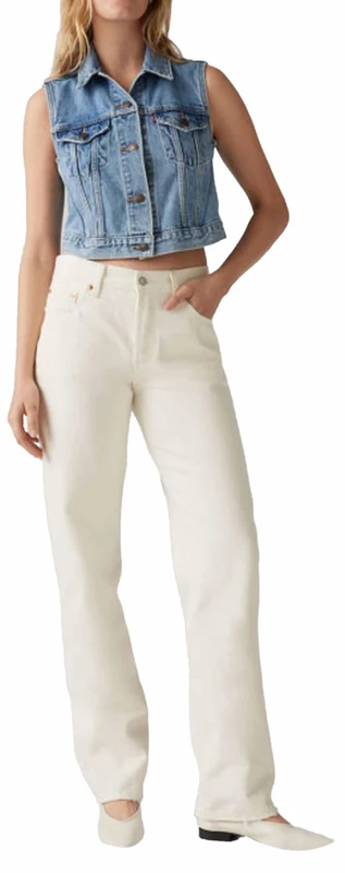 Levi's 501 '90S Ecru Booper Jeans - Women's Loose Fit - Image 1