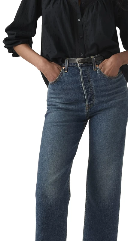 Levi's Ribcage Straight Ankle Jeans - Analyze This Ltw 25W x 27L