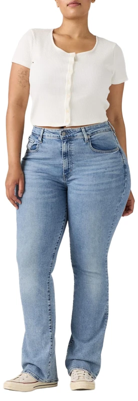 Levi's 725 High Rise Bootcut Jeans - Blue Wave Light