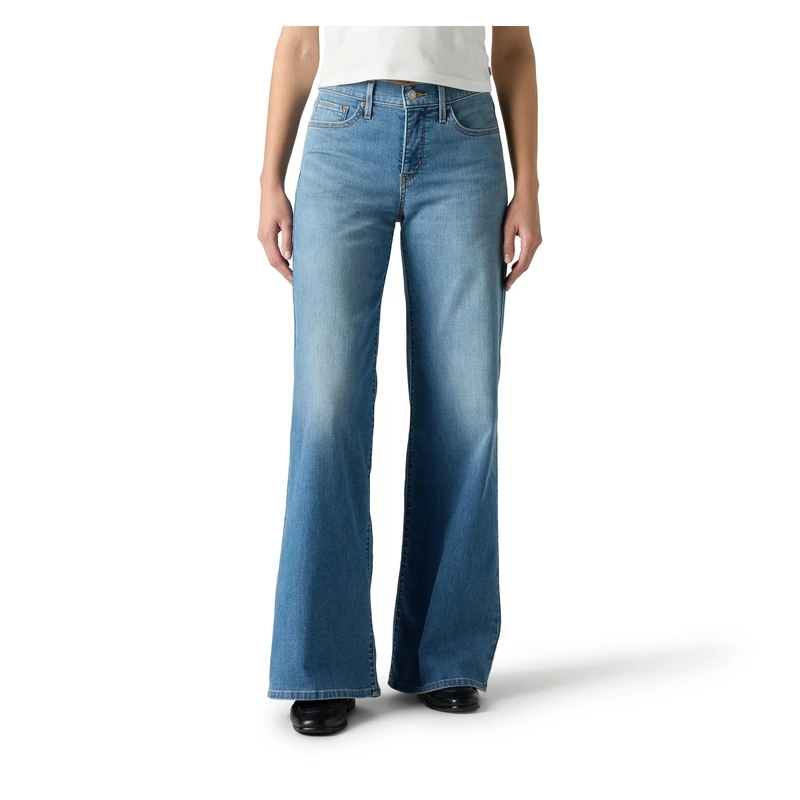 Levi's 318 Shaping Wide Leg Jeans, Cool Satisfaction, 32W x 32L Women