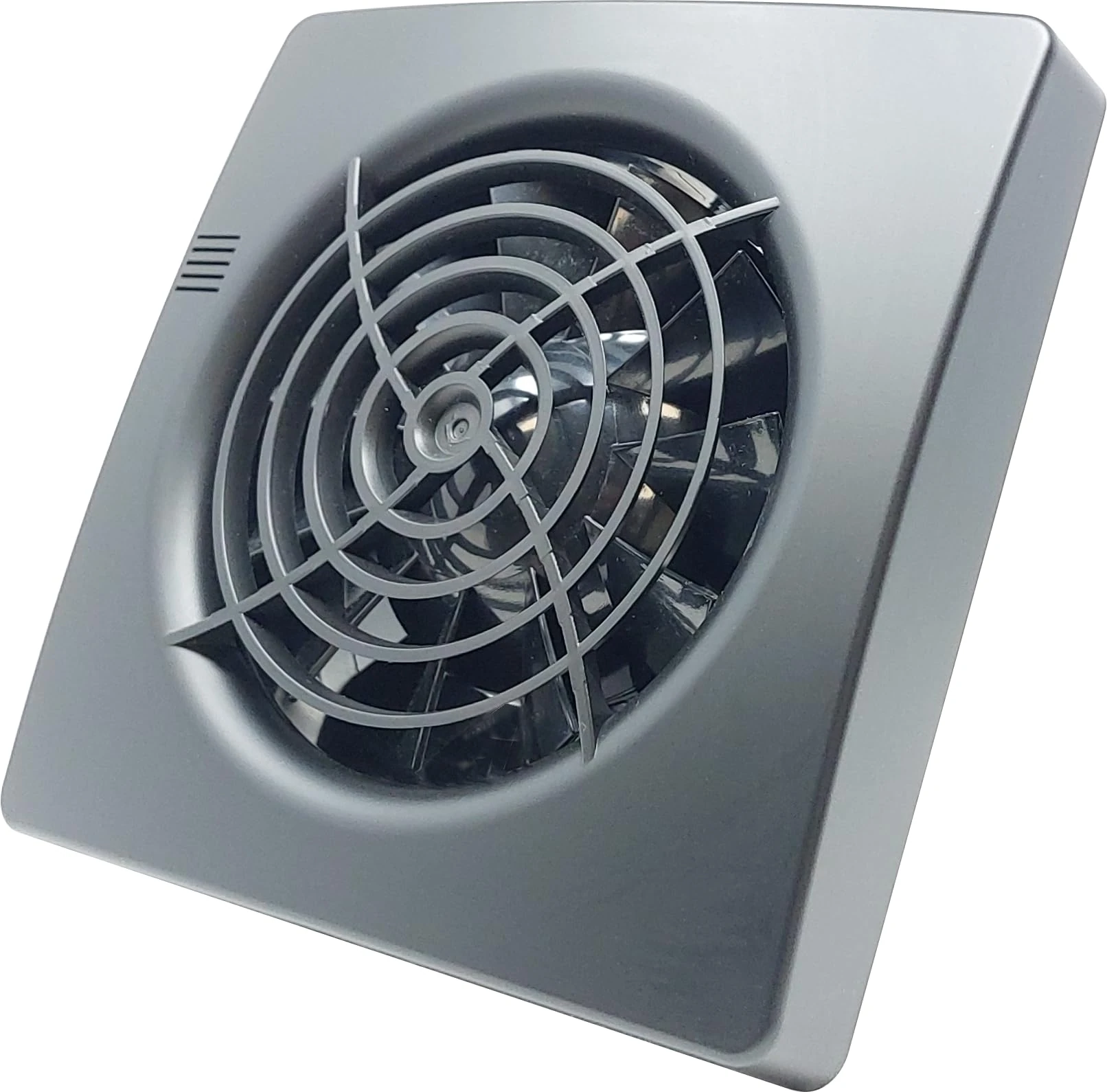 CubeTECH CTEF100t 100mm (4") Quiet Bathroom Extractor Fan with Timer Overrun Delay. Black Grill.