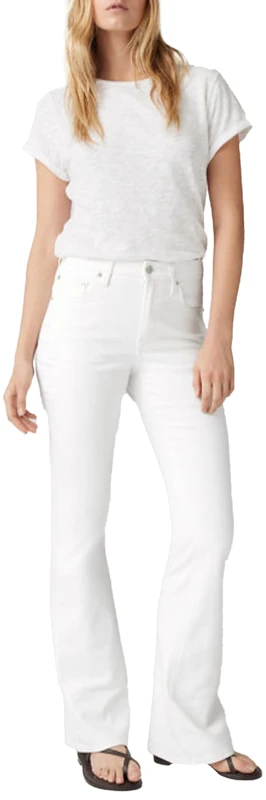 Levi's 726 Hr Flare Soft Clean White