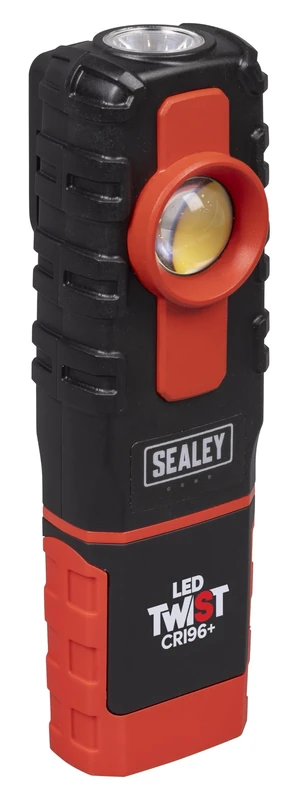 Sealey LED Twist Rechargeable Inspection Light, Black/Red