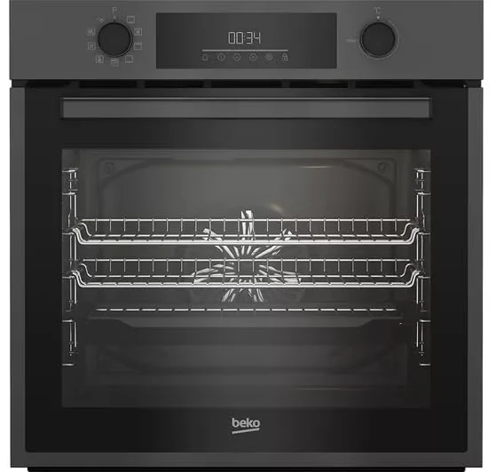 Beko Pro AeroPerfect BBIE12401AMP Electric Single Built-In Oven with Pyrolytic Self-Cleaning, Multifunction Cooking, 72L Capacity – Anthracite