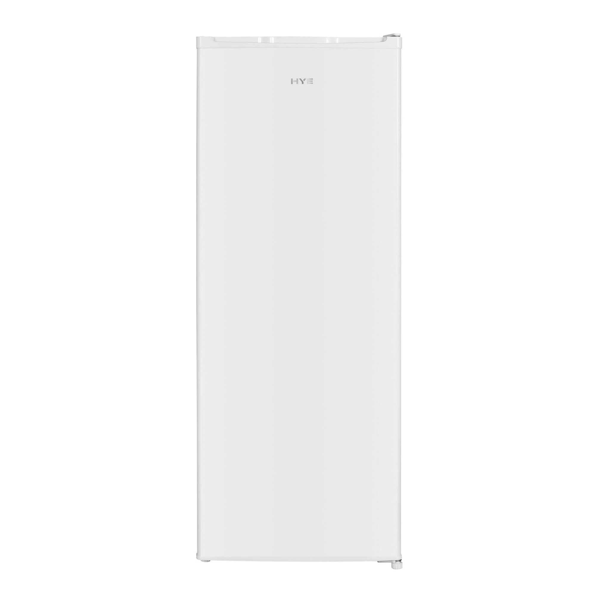 HYE Tall Larder Fridge - 242L Capacity, White, Freestanding, 5 Shelves, Salad Drawer, Adjustable Thermostat & LED Light - Larder Fridge Suitable for Kitchen or Utility Room - RF01SDF242W01