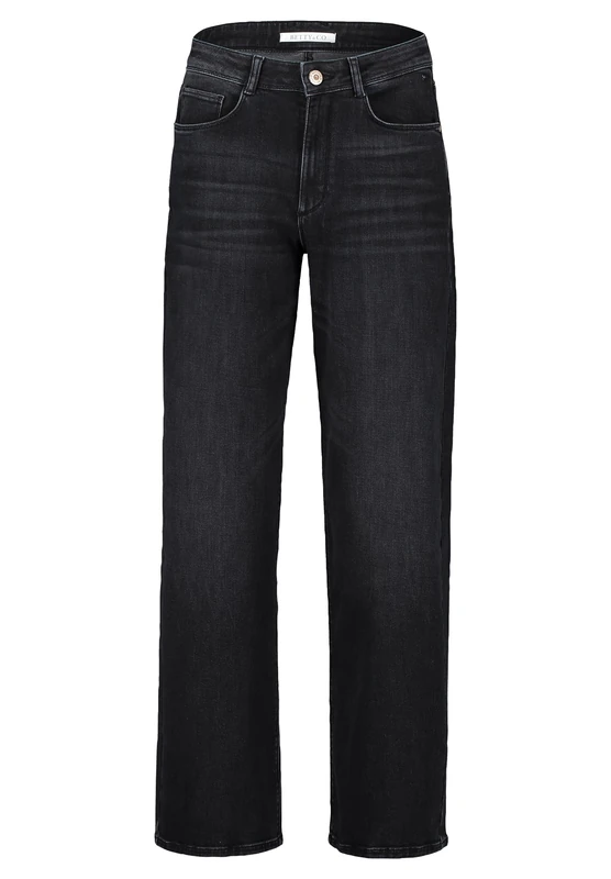 Betty & Co Women's Trousers Dark Grey Denim