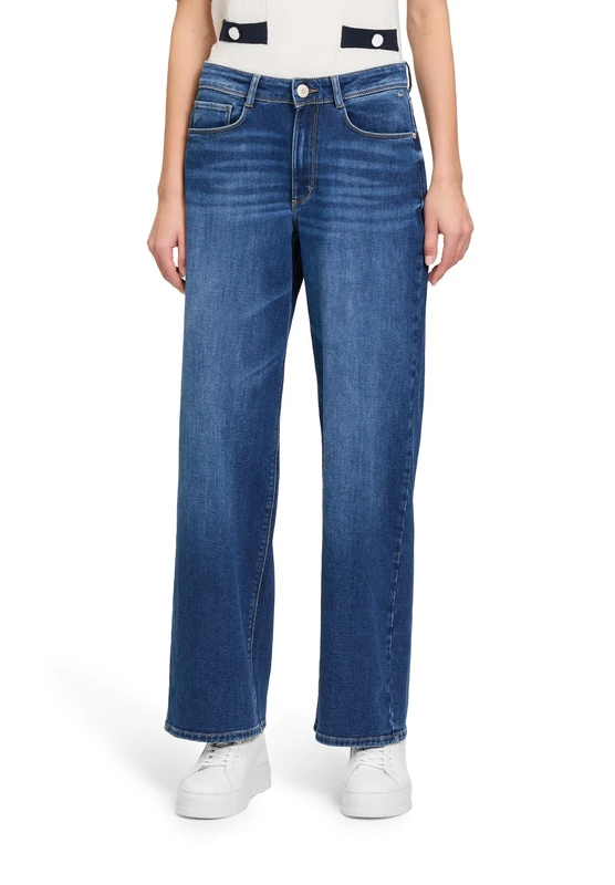 Betty & Co Women's Trousers Blue Denim