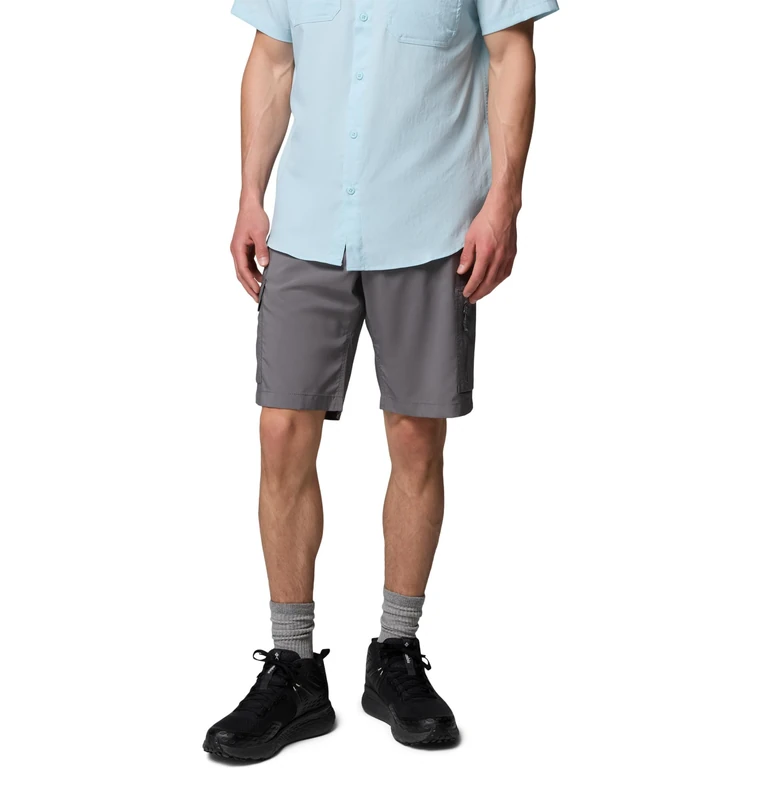 Columbia Men's Silver Ridge Utility Cargo Short, Cargo Hiking Shorts, City Grey, 40 Waist x 10 Length