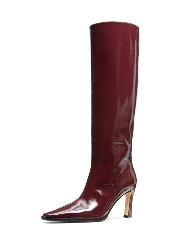 Michael Kors DARRAH HEELED BOOT OXBLOOD Women, UK 5.5