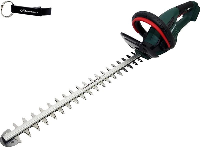 HEADNMORE Parkside PHSA 20 Cordless Hedge Trimmer 20 V (without Battery) + HEADNMORE Keyring, Green - Image 1