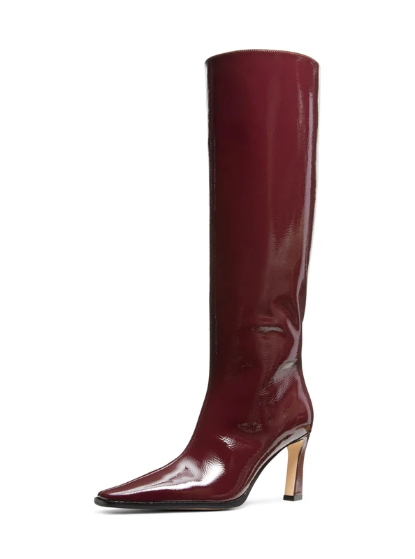 Michael Kors DARRAH HEELED BOOT OXBLOOD Women, UK 6