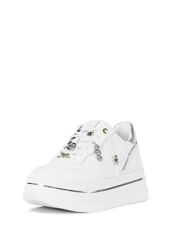 Michael Kors Hayes Lace Up Sneaker - Optic White