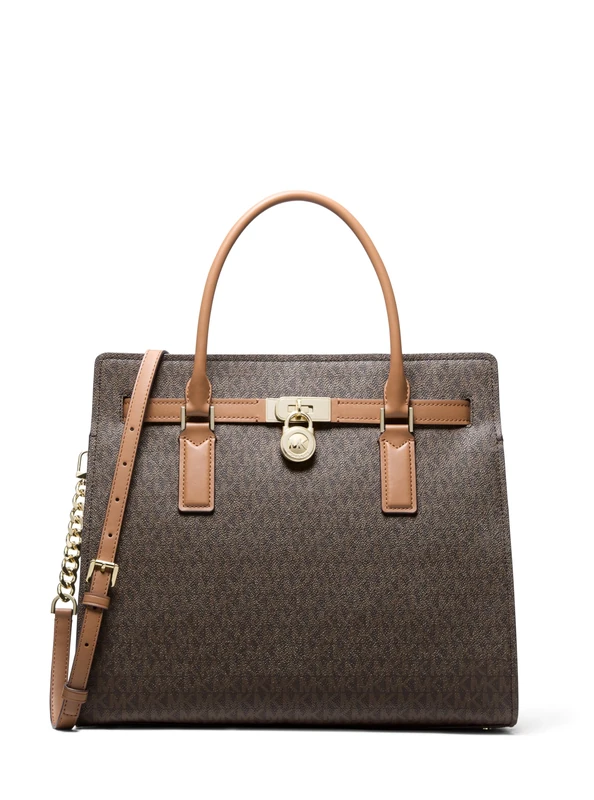 Michael Kors LG SATCHEL BRN/ACORN