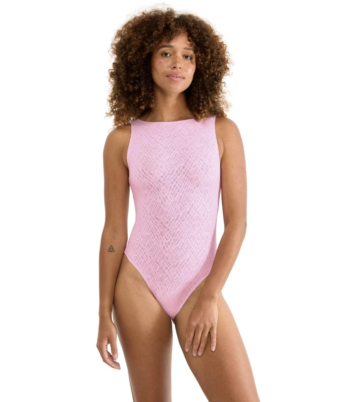 Sloggi Women's Zero Feel Bliss Body Undershirt, Floral Pink, L