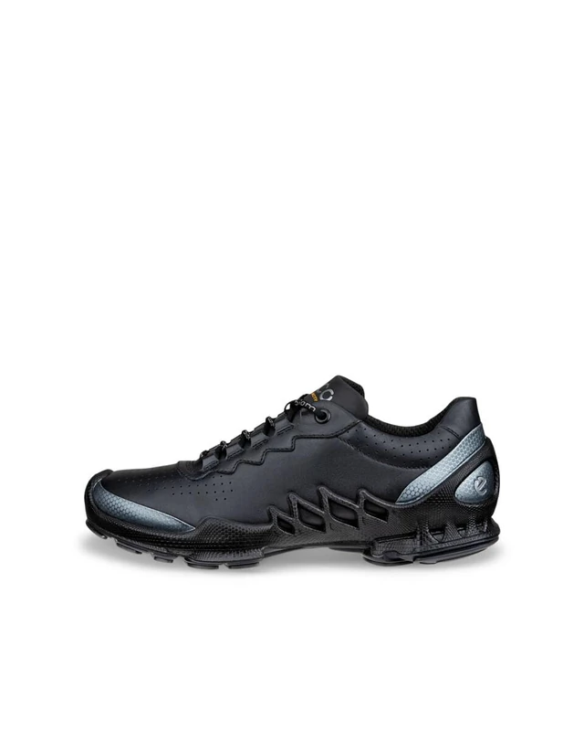 ECCO Women's Sneaker Biom AEX, Black/Buffed Silver, 7
