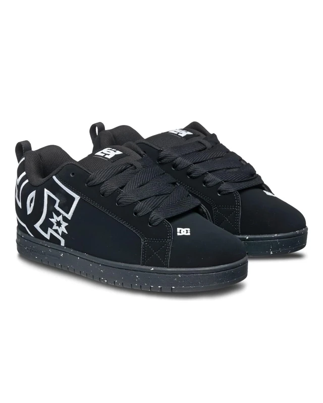 DC Shoes Men's Court Graffik Sneaker, Black Recycled, 11 UK