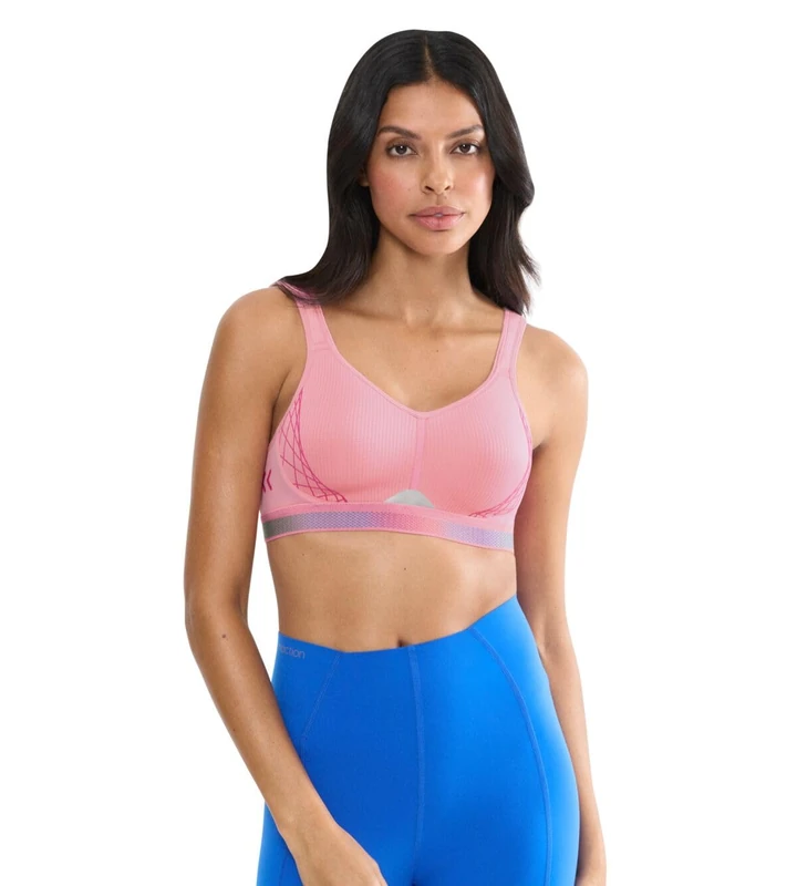 Triumph Women's Triaction Cardio Flow P Ex Bra, Bubble Gum Pink, 34DD