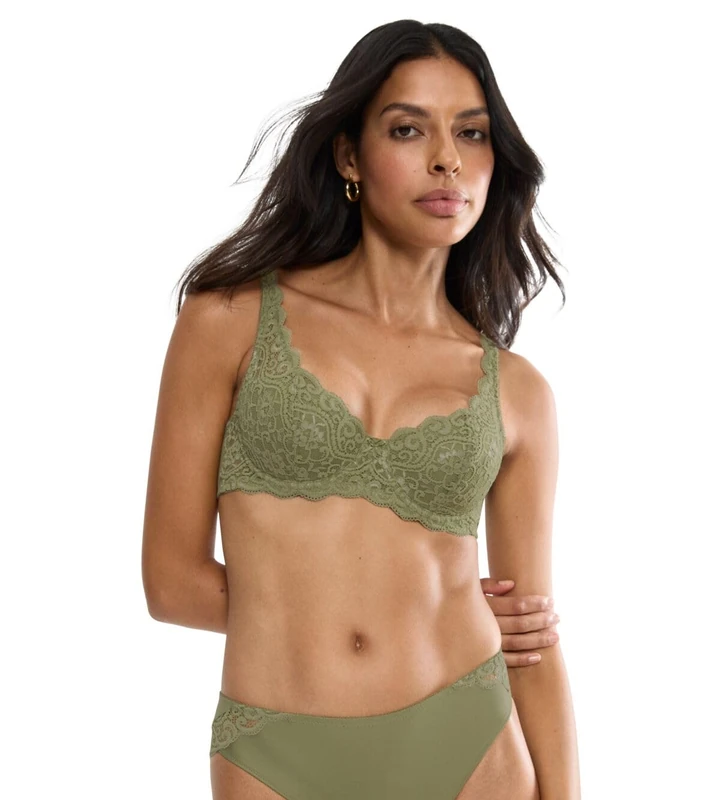 Triumph Women's Amourette WHP Bra, Olive Gold, 38D