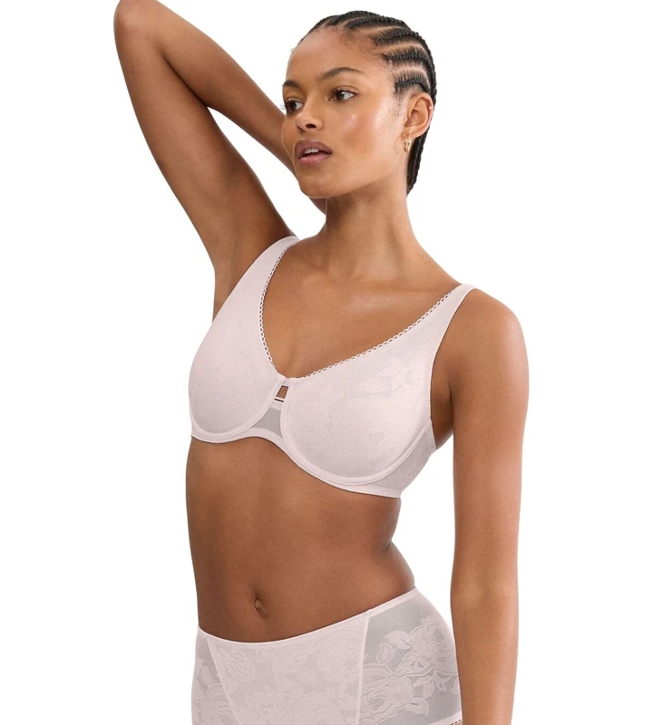 Triumph Women's Wild Rose Sensation W01 Bra, Tender Pink, 36DD - Image 1