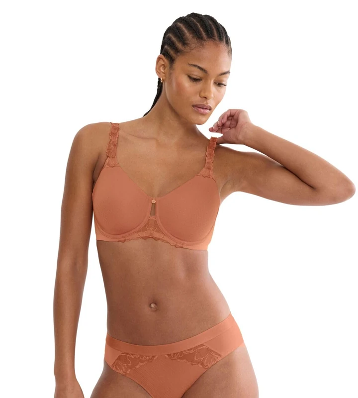 Triumph Women's Wild Azalea Florale W01 Bra, Apricot Brandy, 32C