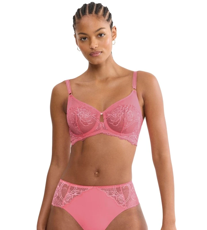 Triumph Wild Peony Florale W01 Bra, Wild Pink, 85C Women