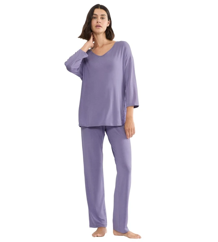 Triumph Women's Timeless Sensuality Pk 3/4 Sleeves Pajama Set, Fliederfarben, 20