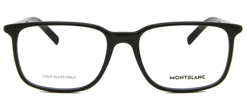 MONTBLANC Eyeglasses Black-black-transparent/Lens Height: 38,90 Lens Diagonal: 61,10 Shape Description: Rectangular/Squared