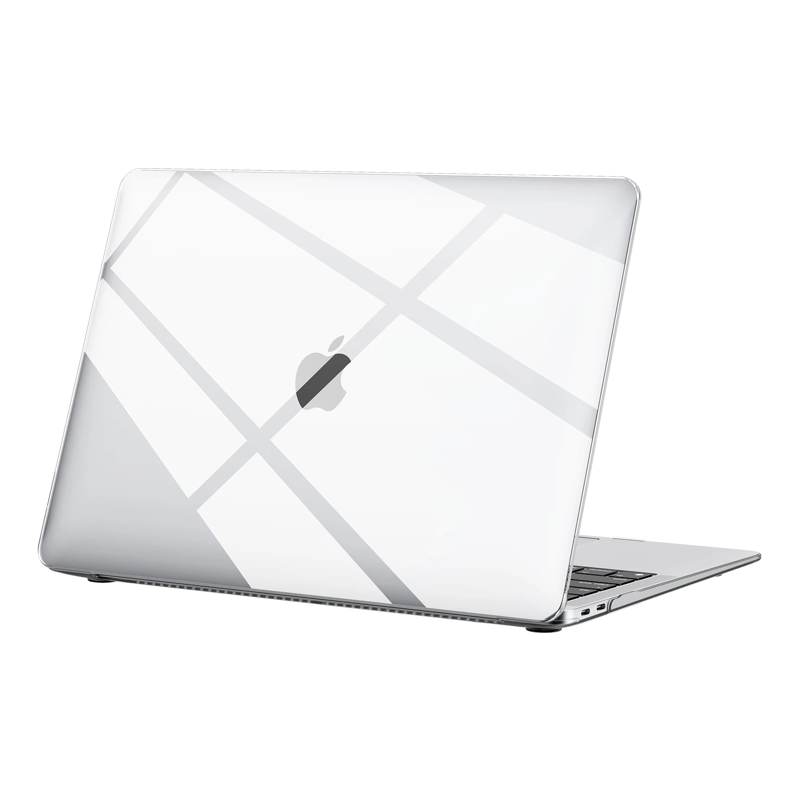 BlueSwan Case compatible with 13 inch Macbook Air M1 A2337 A2179 A1932, Released in 2018-2021, Transparent Plastic Hard Shell Protective Cover for Mac Air 13.3'' - Crystal Clear