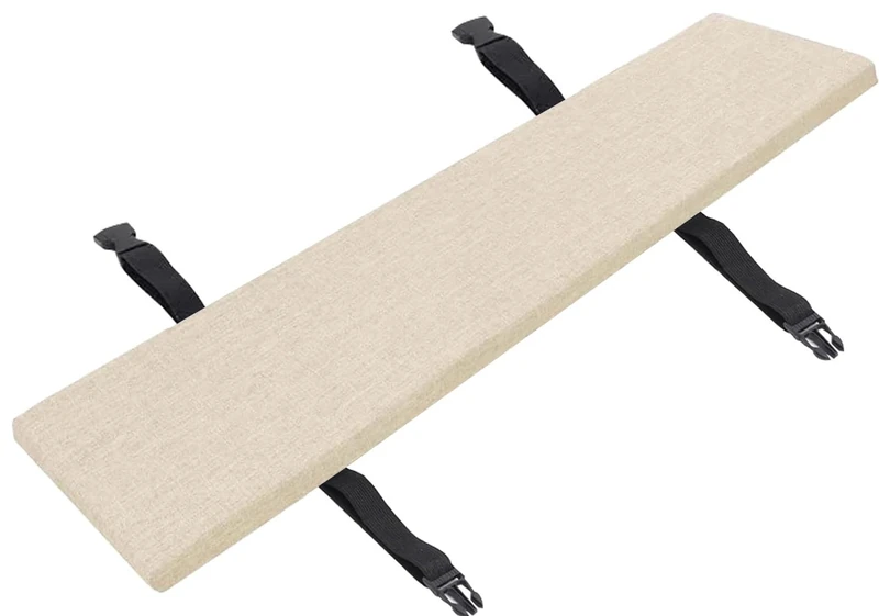 uyeoco Indoor/Outdoor Bench Cushion - 120cm/150cm/100cm/90cm x 40cm/35cm/30cm - Non-Slip Washable Cover Seat Pad for Bay Windows, Garden Patio, Long Chairs, Swings & Porch Furniture(Beige,180x45x5cm)