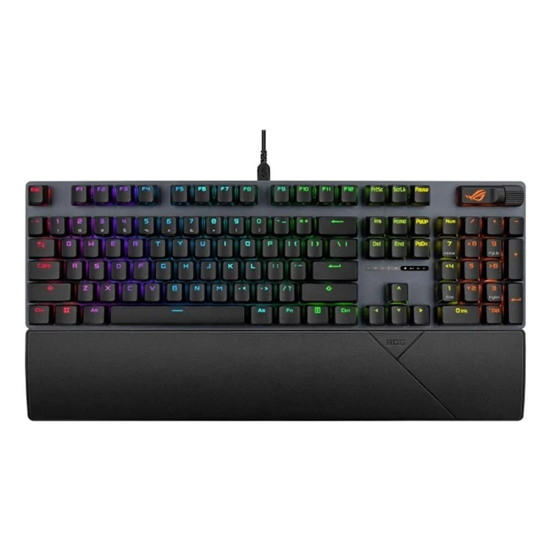 ASUS ROG Strix Scope II X Gaming Keyboard, with ROG NX Snow V2 Mechanical Switches, Soundproof Foam, ABS Keys, Three Tilt Angles and Wrist Rest, QWERTY Spanish - Image 1