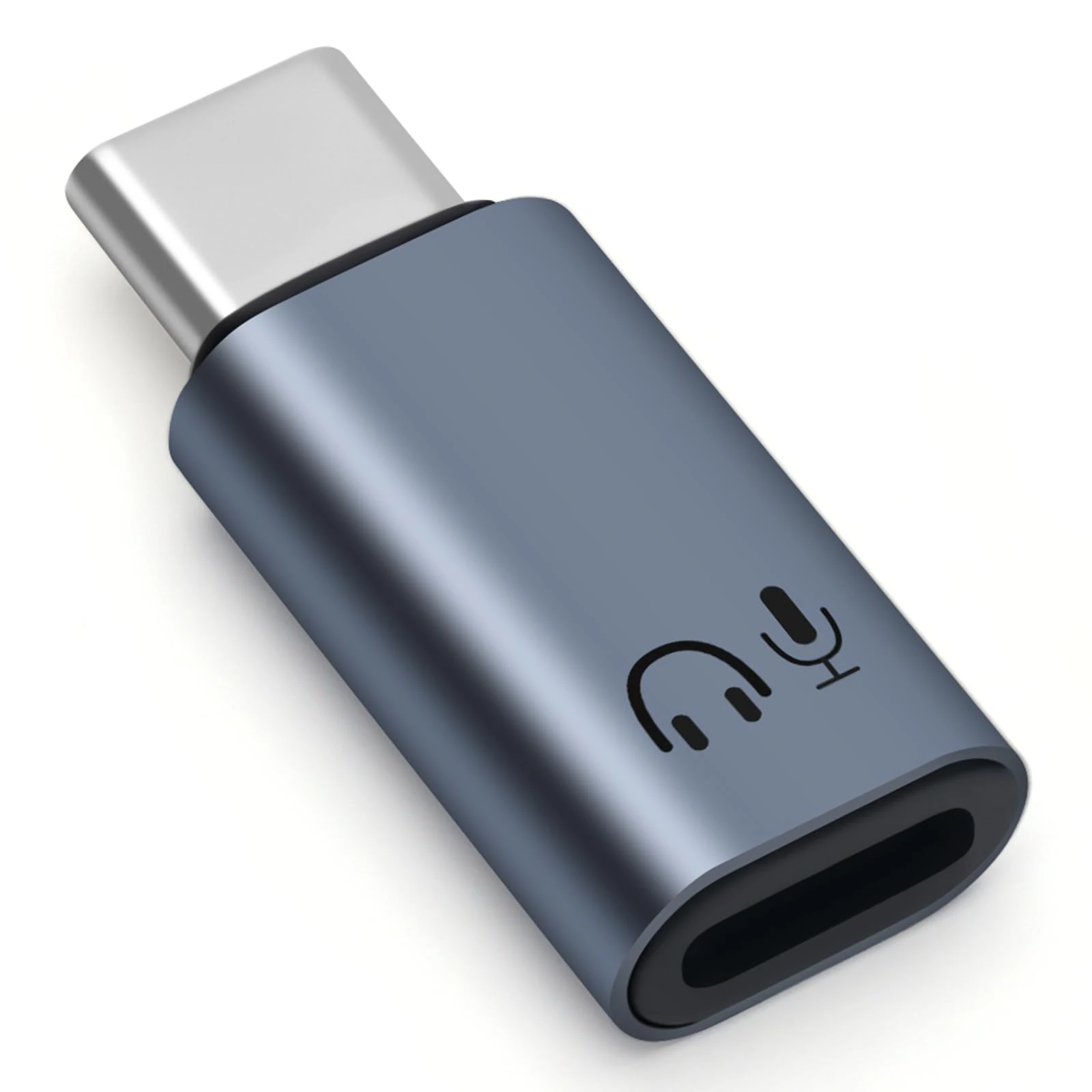 BORLTER CLAMP Lightning to USB C Adapter for Headphones Support Line Control, Lightning to USB-C Audio Adapter Compatible with iPhone 16/15 Series, iPad and other Type-C Audio Ports, Grey