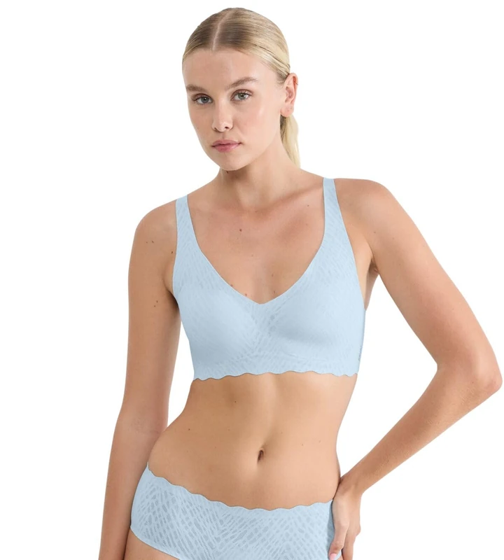 Sloggi Zero Feel Bliss Soft Bra Light Blue - Image 1