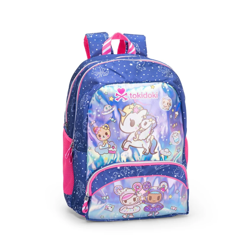 Franco Cosimo Panini TOKIDOKI Official Tokidoki School Backpack, with 2 Large Central Spaces, Large Front Pocket, Adjustable Padded Shoulder Straps, Thermoformed Back and Base, 32 x 43 x Hx23 cm