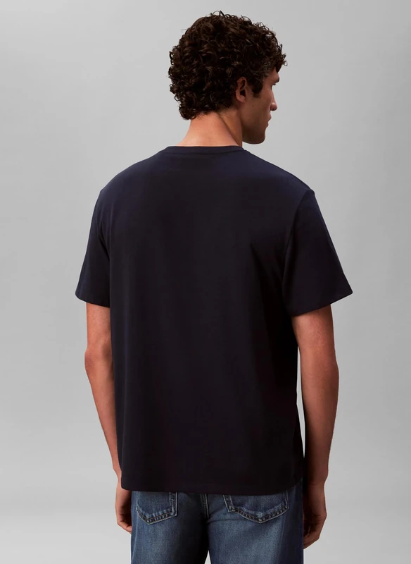 Calvin Klein Men's SS Hero Monologo Tee 20s LV04RB862GCEF003 Graphic Tees, Blue, M