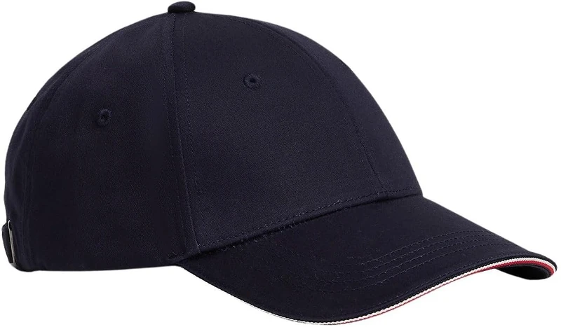 Tommy Hilfiger Men's Th Corporate Cotton 6 Panel Cap AM0AM13337DW6001, Space Blue, OS
