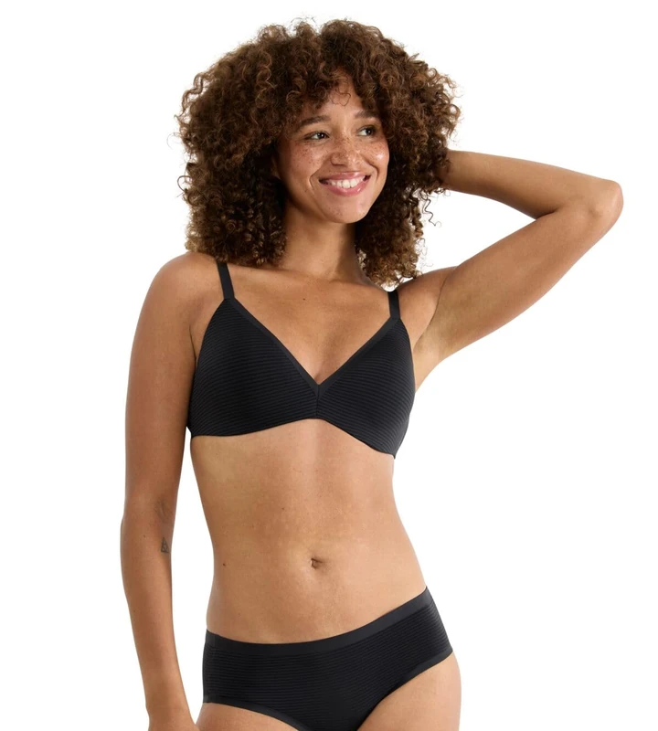 Sloggi Women's Zero Feel Air The Up Push Bra, Black, X