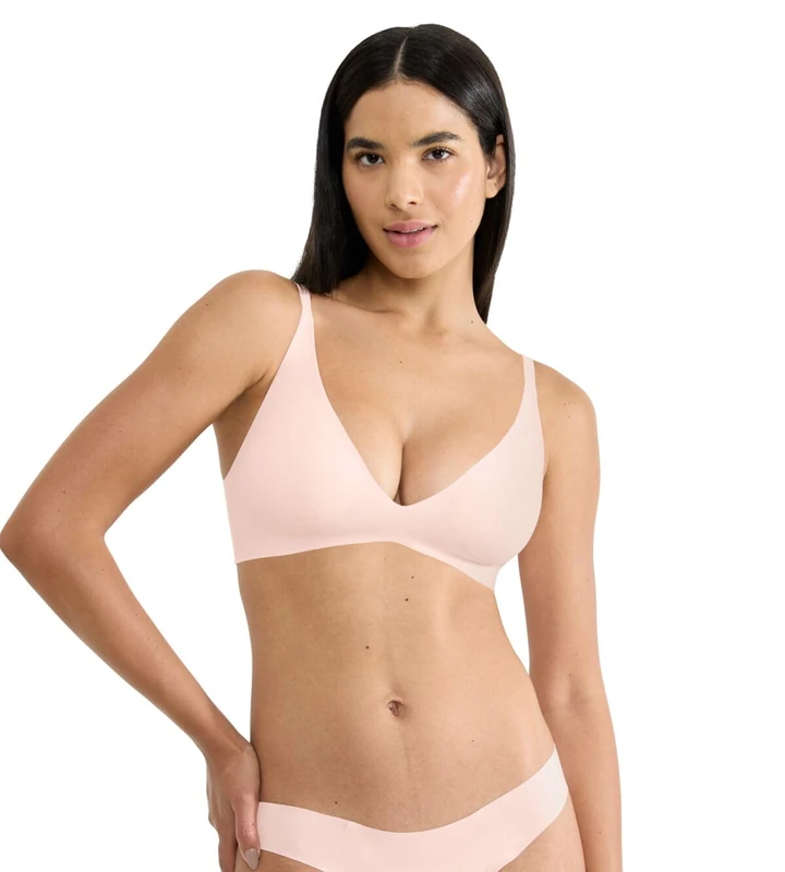 Sloggi Women's Zero Feel 2.0 The Up P Bra Padded, Puff Pink, S Plus