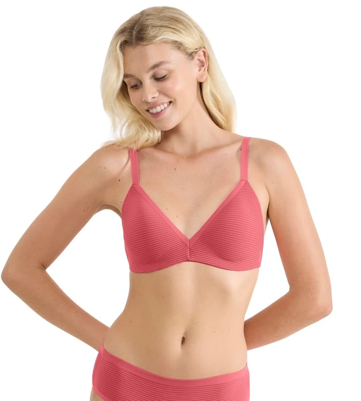 Sloggi Women's Zero Feel Air The Up Push Bra, Flamingo, M