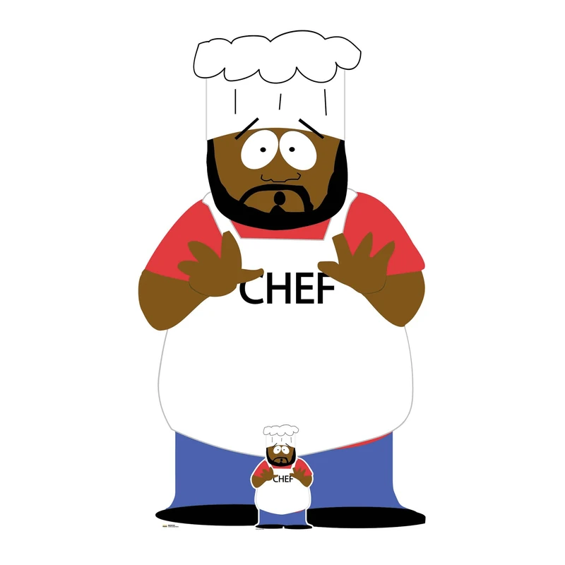 Star Cutouts SC4703 South Park Chef Lifesize Cardboard Cutout 164cm – Iconic Comedy Display, Party Decoration & Collector Standee